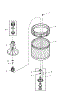 Agitator / Drive Bell / Washertub / Hub