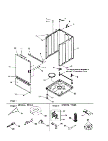 Base / Cabinet / Front / Special Tools parts for Amana Washer DLW330RA-PDLW330RA from AppliancePartsPros.com