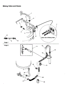 Mixinig Valve And Hoses parts for Amana Washer DLW330RAW-PDLW330RAW from AppliancePartsPros.com