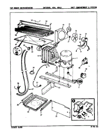 Unit Compartment & System parts for Admiral Top-Mount Refrigerator DNT22K9A/9A97A from AppliancePartsPros.com
