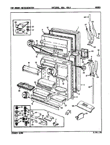 Doors parts for Admiral Top-Mount Refrigerator DNT22K9A/9A97A from AppliancePartsPros.com