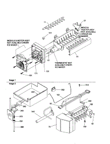 Icemaker parts for Amana Bottom-Mount Refrigerator DRB1801AW-PDRB1801AW0 from AppliancePartsPros.com