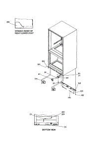 Insulation And Roller parts for Amana Bottom-Mount Refrigerator DRB1801AW-PDRB1801AW1 from AppliancePartsPros.com