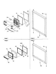 Door Assemblies parts for Amana Bottom-Mount Refrigerator DRB1801AW-PDRB1801AW1 from AppliancePartsPros.com
