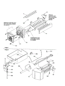 Icemaker parts for Amana Bottom-Mount Refrigerator DRB1802AW-PDRB1802AW0 from AppliancePartsPros.com