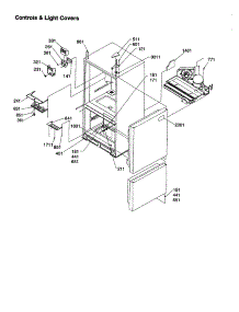 Controls And Light Covers parts for Amana Bottom-Mount Refrigerator DRB2101AC-PDRB2101AC0 from AppliancePartsPros.com