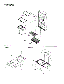 Shelving Assembly parts for Amana Bottom-Mount Refrigerator DRB2101AC-PDRB2101AC0 from AppliancePartsPros.com