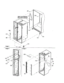 Cabinet parts for Amana Side-By-Side Refrigerator DRS2462BW-PDRS2462BW0 from AppliancePartsPros.com