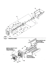 Ice Bucket / Auger parts for Amana Side-By-Side Refrigerator DRS2462BW-PDRS2462BW0 from AppliancePartsPros.com