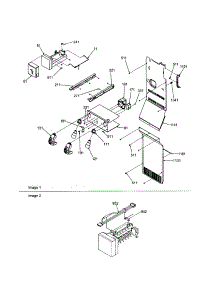 Freezer Lighting / Auger parts for Amana Side-By-Side Refrigerator DRS246RBB-PDRS246RBB0 from AppliancePartsPros.com