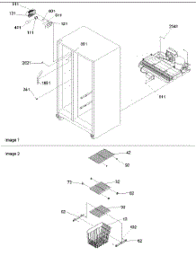 Freezer Shelves & Lights parts for Amana Side-By-Side Refrigerator DRS2662AC from AppliancePartsPros.com