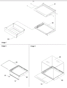 Deli, Shelves & Crisper Assy parts for Amana Side-By-Side Refrigerator DRS2662AW from AppliancePartsPros.com