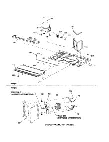 Machine Compartment parts for Amana Side-By-Side Refrigerator DRS2663BB-PDRS2663BB0 from AppliancePartsPros.com