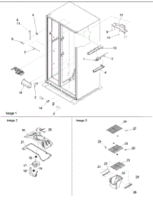 Fz Shelving, Filter Assy, Evap Fan Motor parts for Amana Side-By-Side Refrigerator DRSE663BC-PDRSE663BC0 from AppliancePartsPros.com