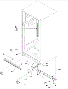 Ladders, Lower Cabinet parts for Amana Top-Mount Refrigerator DRT1802AW-PDRT1802AW0 from AppliancePartsPros.com