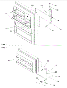 Door Handles & Door Shelves parts for Amana Top-Mount Refrigerator DRT1802AW-PDRT1802AW0 from AppliancePartsPros.com