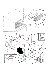 Evaporator / Machine Compartment parts for Amana Top-Mount Refrigerator DRT1802BC-PDRT1802BC0 from AppliancePartsPros.com