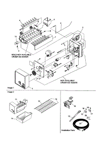 Ice Maker Assembly And Parts parts for Amana Top-Mount Refrigerator DRT1802BC-PDRT1802BC0 from AppliancePartsPros.com