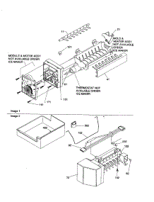 Icemaker Assembly parts for Amana Top-Mount Refrigerator DRT2102AC-PDRT2102AC0 from AppliancePartsPros.com