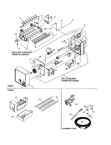 Icemaker parts for Amana Top-Mount Refrigerator DRT2102BC-PDRT2102BC0 from AppliancePartsPros.com