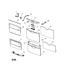 Front Panels / Controls parts for  Dishwasher DS603I from AppliancePartsPros.com