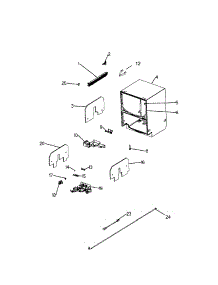 Cabinet parts for  Dishwasher DS603I from AppliancePartsPros.com