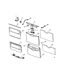 Front Panels / Controls parts for  Dishwasher DS603I-88274 from AppliancePartsPros.com