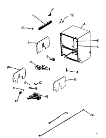 Cabinet Parts parts for  Dishwasher DS603M from AppliancePartsPros.com