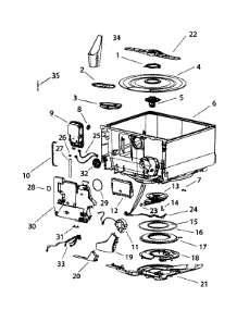 Tubs / Components parts for  Dishwasher DS603M from AppliancePartsPros.com
