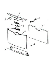 Front Panels / Controls parts for  Dishwasher DS605ZWFPUS-88463-A from AppliancePartsPros.com