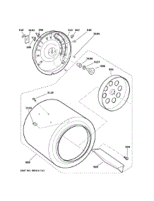 Drum parts for Ge Dryer DSKS333EC6WW from AppliancePartsPros.com