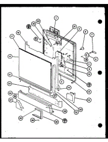 Door / Panel parts for Amana Dishwasher DU5000B/P1130502W from AppliancePartsPros.com