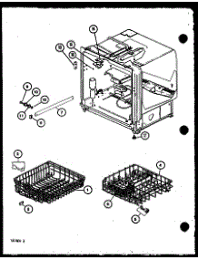 (Du6000 / P7712003w) (Du6000 / P7712006w) parts for Amana Dishwasher DU6000/P7712003W from AppliancePartsPros.com