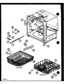 (Du6000b / P7712009w) (Du6000br / P7712012w) (Du6000br / P1130503w) parts for Amana Dishwasher DU6000/P7712003W from AppliancePartsPros.com