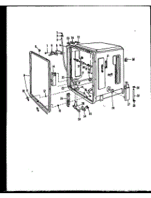 Tub / Gasket parts for Caloric Dishwasher DUP206-19OR from AppliancePartsPros.com