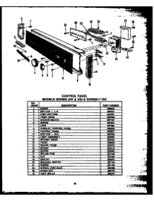 Control Panel (Dur-205-19-Ok) (Dur-205-19-Ck) (Dcr-225-1D-Ok) (Dcr-225-1V-Ok) (Dcr-225-1F-Ok) (Dcr-225-1N-Ok) (Dcr-225-1C-Ok) parts for Caloric Dishwasher DUR-203-19-CK from AppliancePartsPros.com