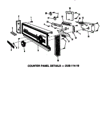 Counter Panel Details parts for Caloric Dishwasher DUS-402-19 from AppliancePartsPros.com