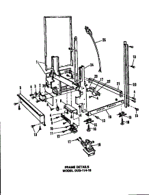 Frame Details parts for Caloric Dishwasher DUS-406-19 from AppliancePartsPros.com