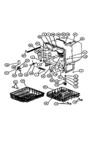 Tub Assy parts for Caloric Dishwasher DUS200W-P1139728NW from AppliancePartsPros.com