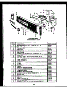 Control Panel (Dus207-19-Oa) parts for Caloric Dishwasher DUS203-19-OA from AppliancePartsPros.com