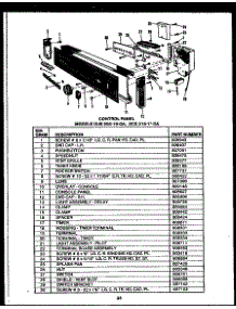 Control Panel (Dus205-19-Oa) (Dcs215-1H-Oa) (Dcs215-1W-Oa) (Dcs215-1A-Oa) (Dcs215-1C-Oa) (Dcs215-1L-Oa) parts for Caloric Dishwasher DUS204-19-OA from AppliancePartsPros.com