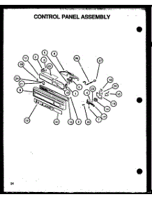 Control Panel Assembly (Dus900b / P1139733nb) (Ddw950b / P1139737nb) (Ddw950ww / P1139737nw) parts for Caloric Dishwasher DUS300L/P1139729NL from AppliancePartsPros.com
