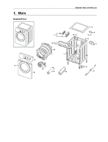 Main Assy parts for Samsung Dryer DV210AEW/XAA-01 from AppliancePartsPros.com