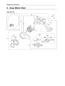 Motor Duct Assy parts for Samsung Dryer DV210AEW/XAA-01 from AppliancePartsPros.com