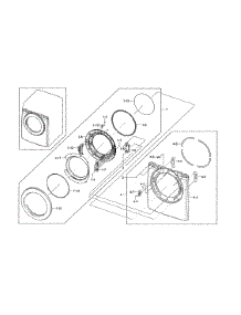 Front & Door parts for Samsung Dryer DV220AEW/XAA-01 from AppliancePartsPros.com