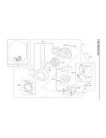 Motor Duct Assy parts for Samsung Dryer DV22K6800EW/A1-11 from AppliancePartsPros.com