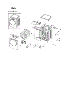 Main Assy parts for Samsung Dryer DV337AGG/XAA-03 from AppliancePartsPros.com