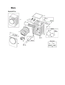 Main Assy parts for Samsung Dryer DV350AEP/XAA-01 from AppliancePartsPros.com