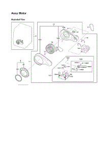 Motor Assy parts for Samsung Dryer DV350AEP/XAA-01 from AppliancePartsPros.com