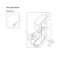 Heater Duct Assy parts for Samsung Dryer DV350AEP/XAA-01 from AppliancePartsPros.com